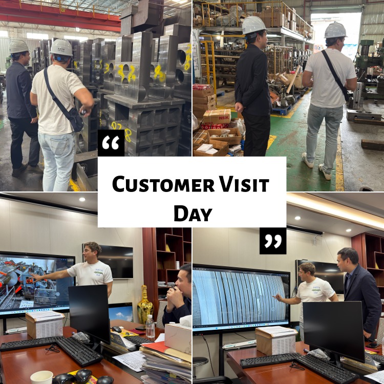 Polska kunder på Metal Coil Slitting Machine Factory