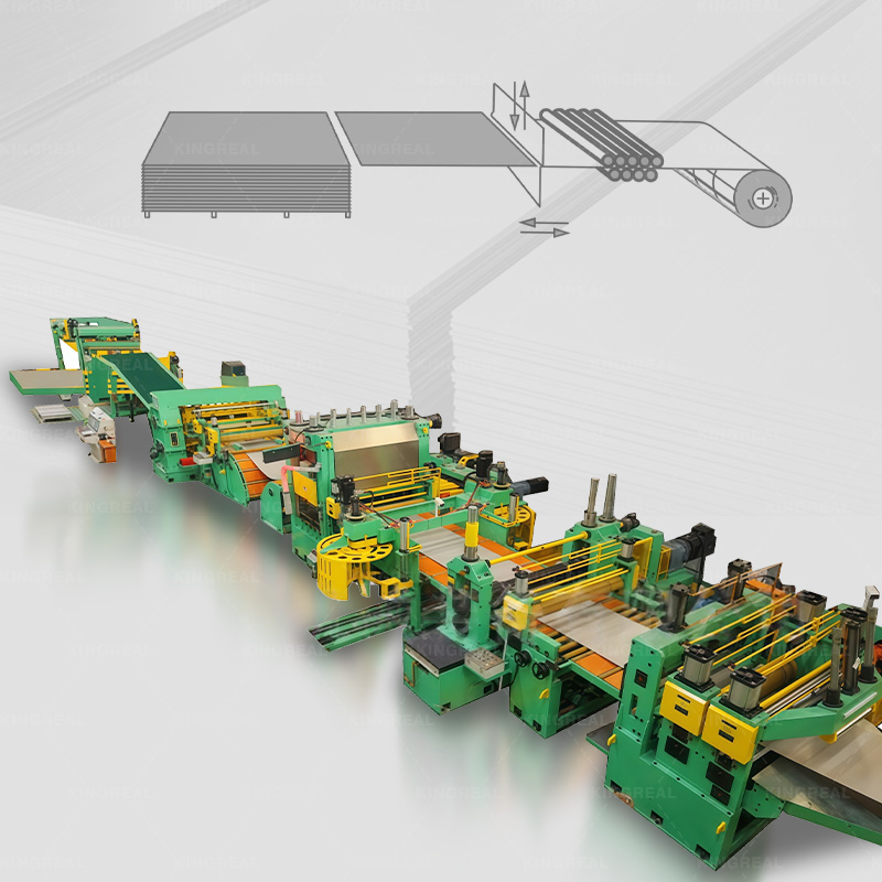 Spole till plåt tillskuren maskin