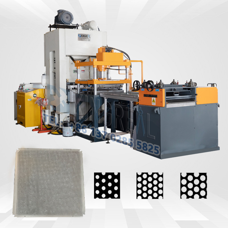 Helautomatisk produktionslinje för perforerad metall