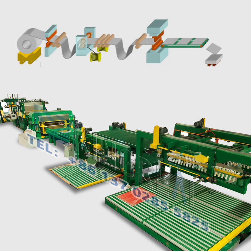 Produktionslinje med hög precision, skär till längd