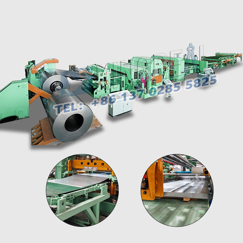 Medium gauge skuren till längd maskin