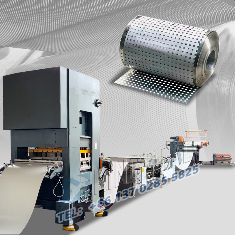 Arkspoleperforering och återspolningsmaskin