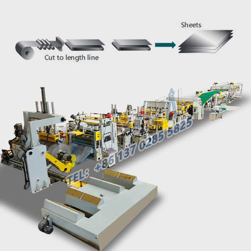 Maskin för längdskuren plåt