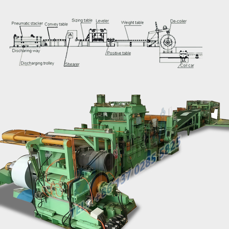 Maskin för längdkapning av stål